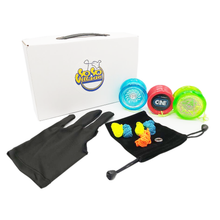 Load image into Gallery viewer, YoYoVillage Beginner-to-Pro YoYo Kit and Case : YoYoFactory Spec. (Colours Vary)